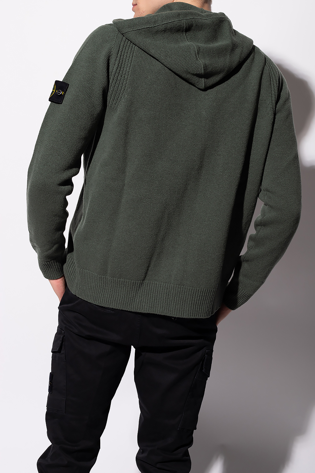 Stone island best sale wool hoodie